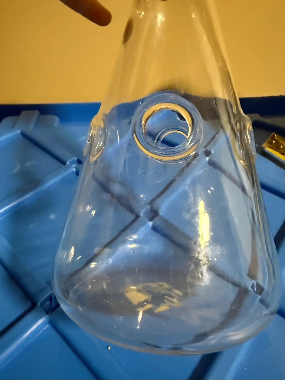 GLASS vase with holes